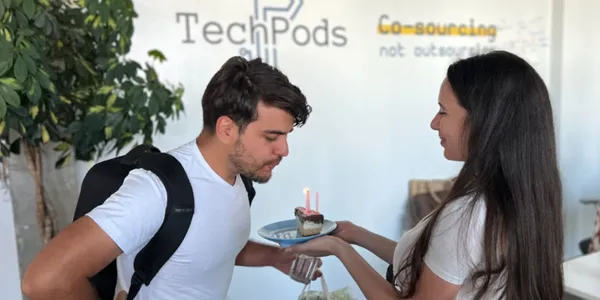 A birthday at the office